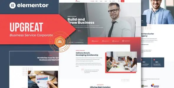 Upgreat – Business Service Corporate Elementor Template